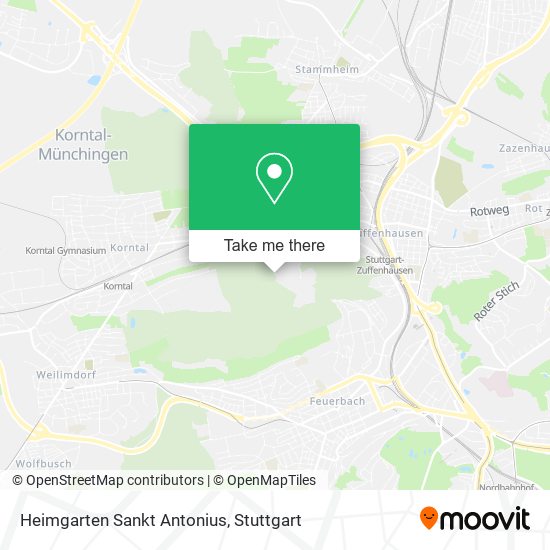 Heimgarten Sankt Antonius map
