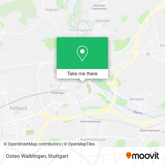 Osteo Waiblingen map