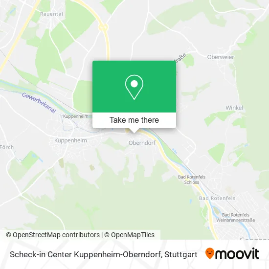 Карта Scheck-in Center Kuppenheim-Oberndorf