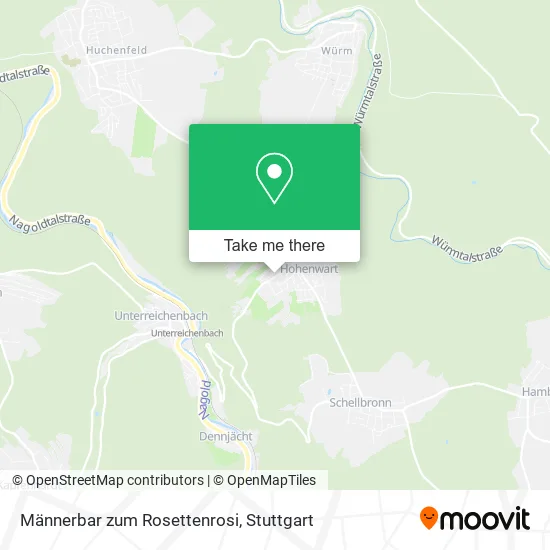 Карта Männerbar zum Rosettenrosi