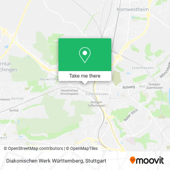Карта Diakonischen Werk Württemberg
