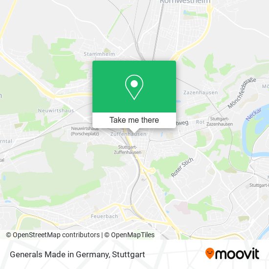 Generals Made in Germany map