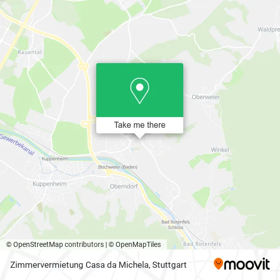 Карта Zimmervermietung Casa da Michela