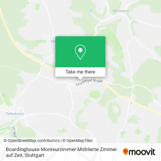 Карта Boardinghouse Monteurzimmer Möblierte Zimmer auf Zeit