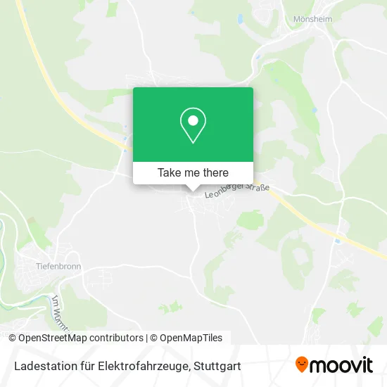Карта Ladestation für Elektrofahrzeuge