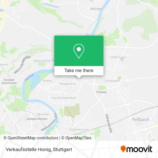 Карта Verkaufsstelle Honig