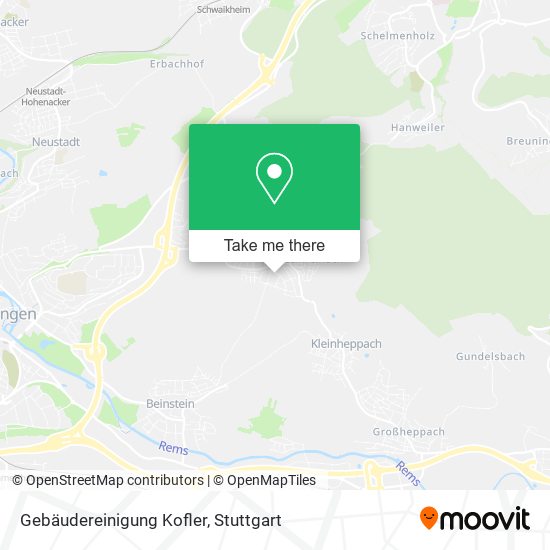 Gebäudereinigung Kofler map