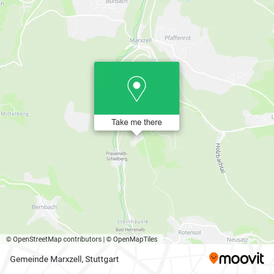 Карта Gemeinde Marxzell