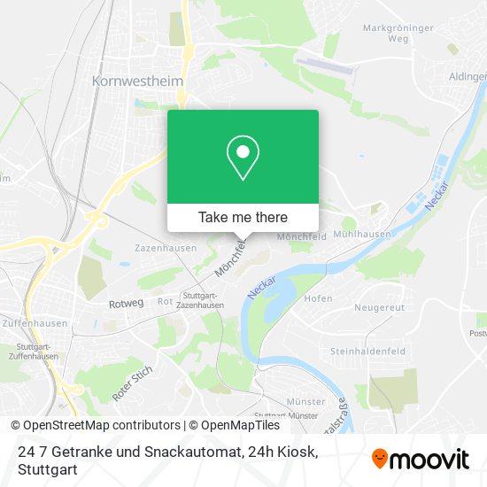 24 7 Getranke und Snackautomat, 24h Kiosk map