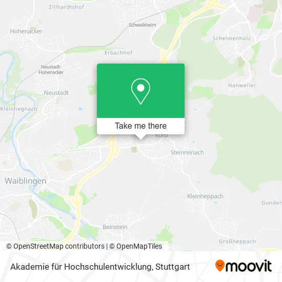 Карта Akademie für Hochschulentwicklung
