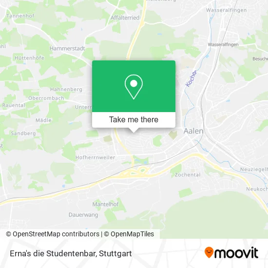 Карта Erna's die Studentenbar