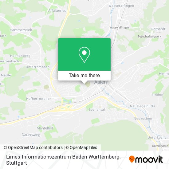 Limes-Informationszentrum Baden-Württemberg map