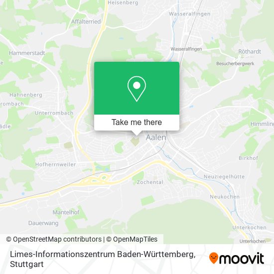 Карта Limes-Informationszentrum Baden-Württemberg