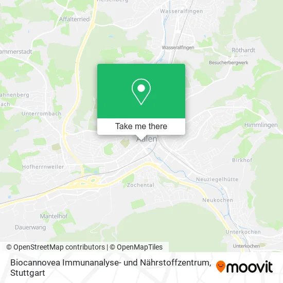 Карта Biocannovea Immunanalyse- und Nährstoffzentrum