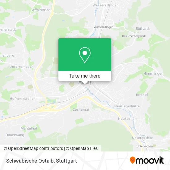 Карта Schwäbische Ostalb