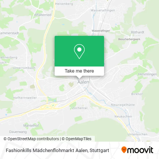 Карта Fashionkills Mädchenflohmarkt Aalen