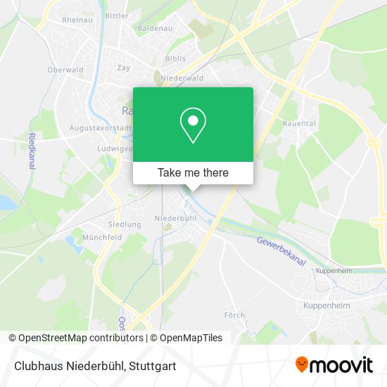 Clubhaus Niederbühl map