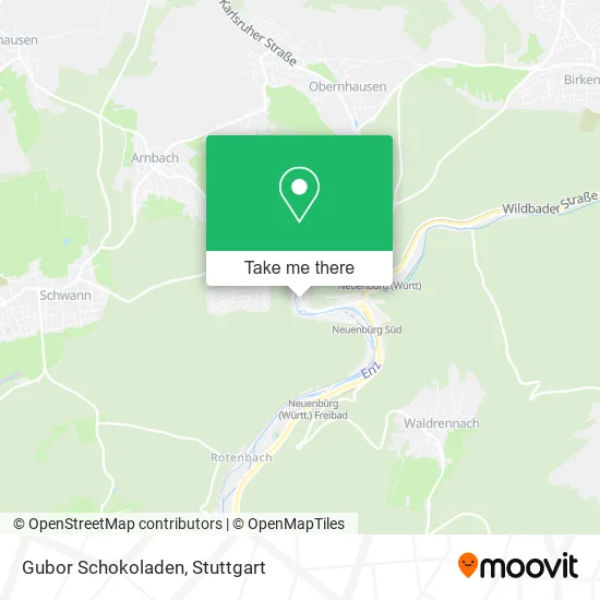 Карта Gubor Schokoladen