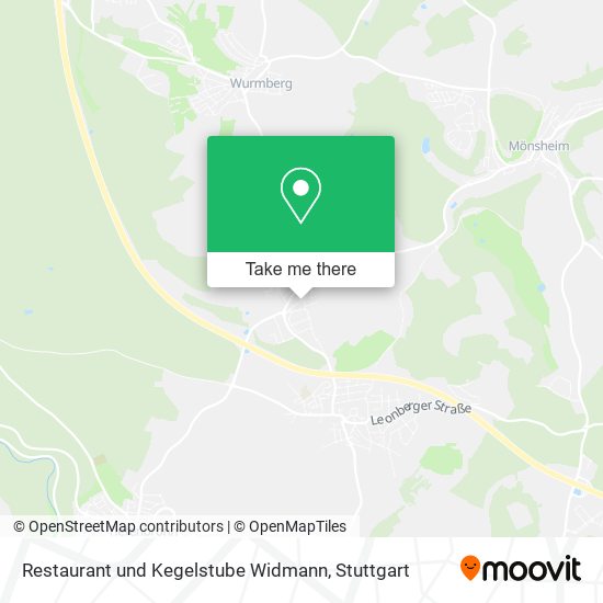 Карта Restaurant und Kegelstube Widmann