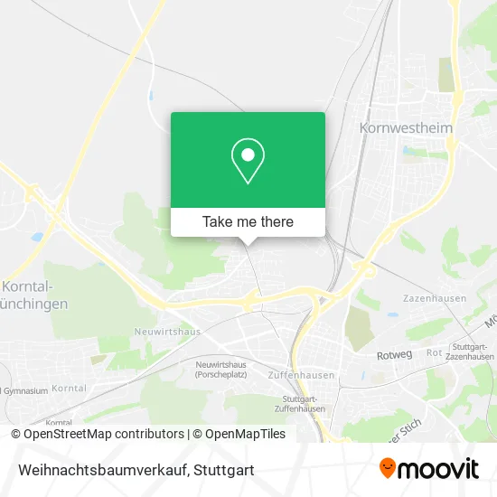 Карта Weihnachtsbaumverkauf