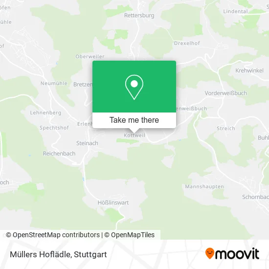 Карта Müllers Hoflädle