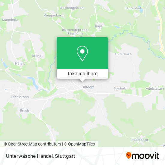 Unterwäsche Handel map