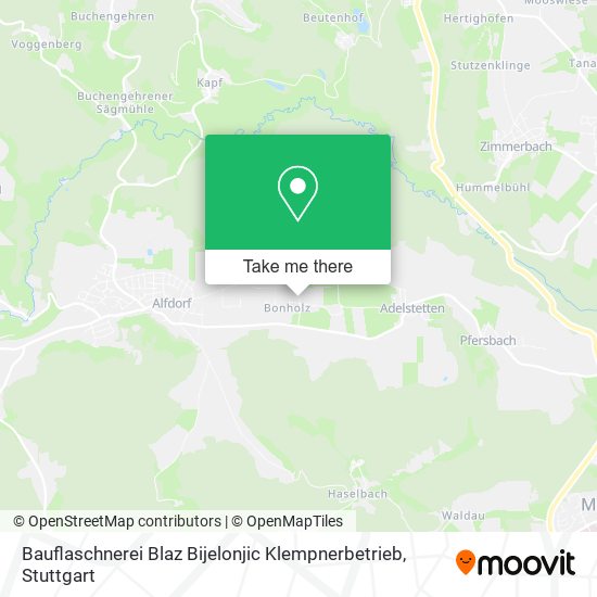 Bauflaschnerei Blaz Bijelonjic Klempnerbetrieb map
