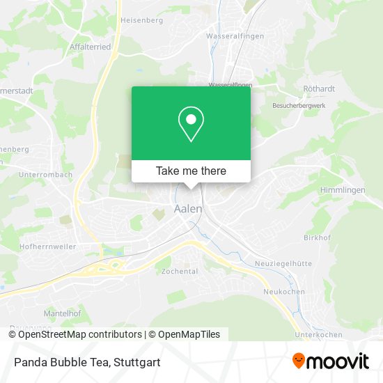 Карта Panda Bubble Tea