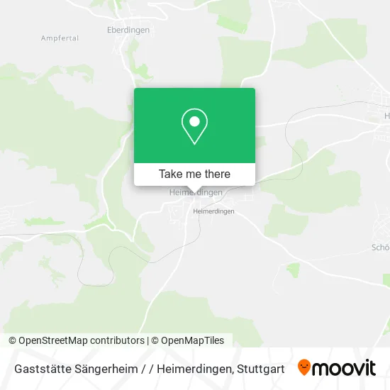 Карта Gaststätte Sängerheim / / Heimerdingen