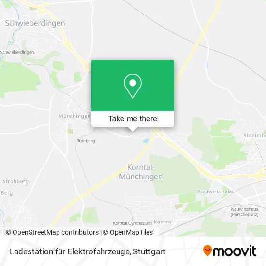 Карта Ladestation für Elektrofahrzeuge