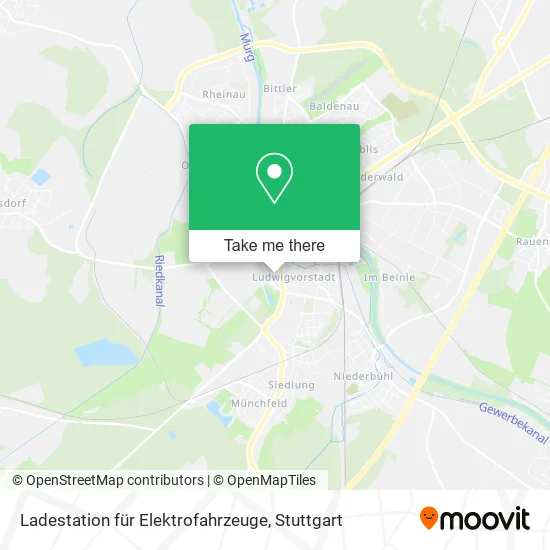 Карта Ladestation für Elektrofahrzeuge