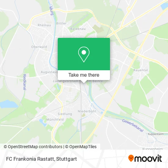 Карта FC Frankonia Rastatt