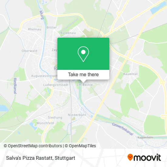 Карта Salva's Pizza Rastatt