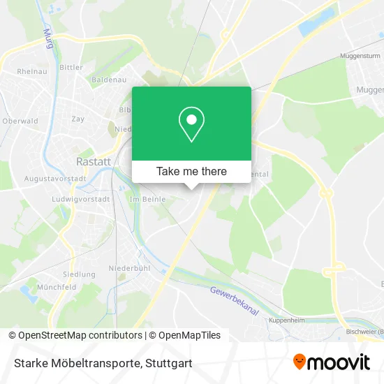 Карта Starke Möbeltransporte
