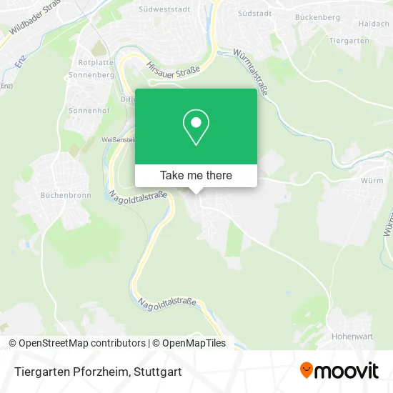 Карта Tiergarten Pforzheim