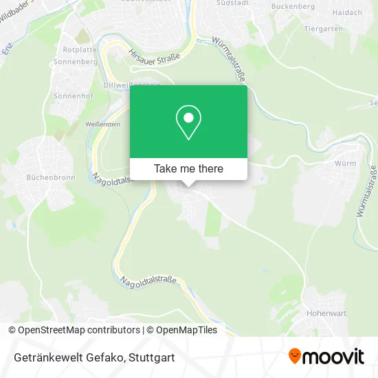 Карта Getränkewelt Gefako