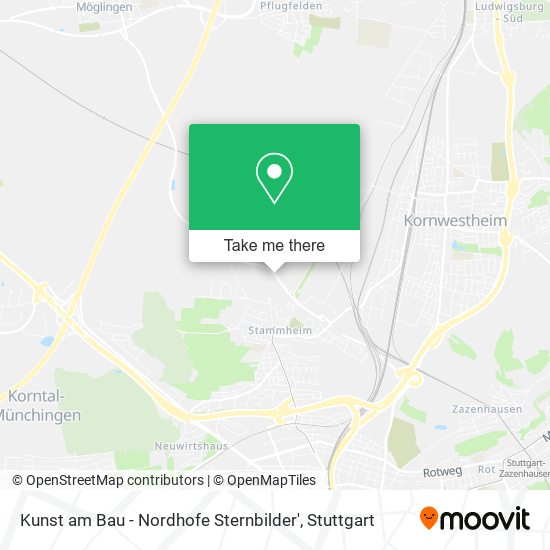 Kunst am Bau - Nordhofe Sternbilder' map