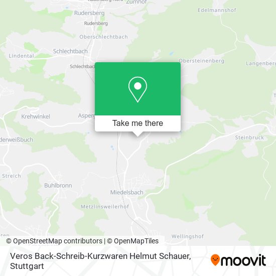 Veros Back-Schreib-Kurzwaren Helmut Schauer map