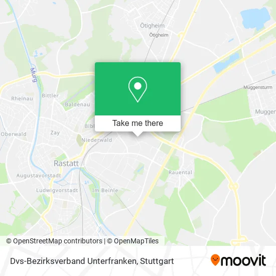 Карта Dvs-Bezirksverband Unterfranken