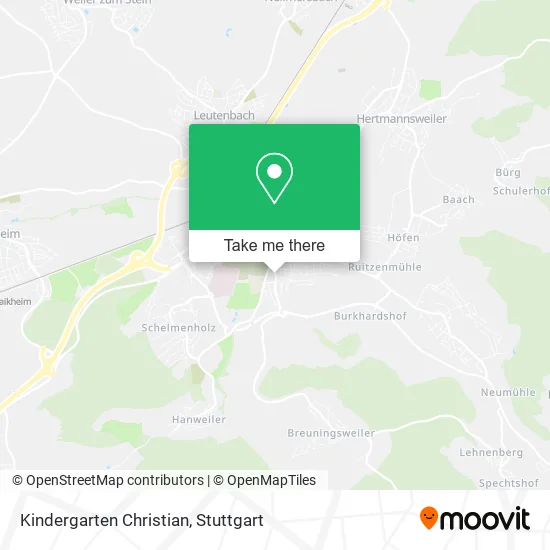 Карта Kindergarten Christian