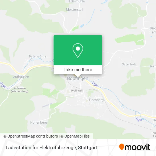 Карта Ladestation für Elektrofahrzeuge