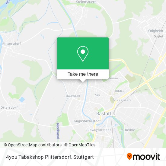 4you Tabakshop Plittersdorf map