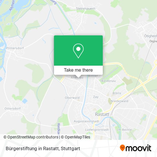 Bürgerstiftung in Rastatt map