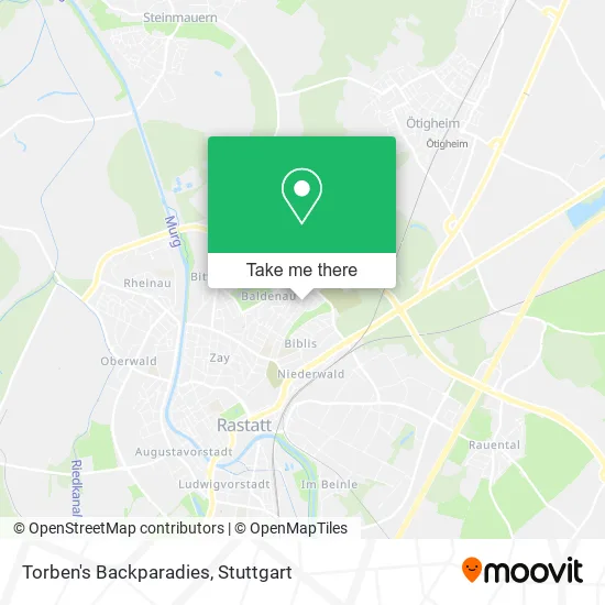 Карта Torben's Backparadies