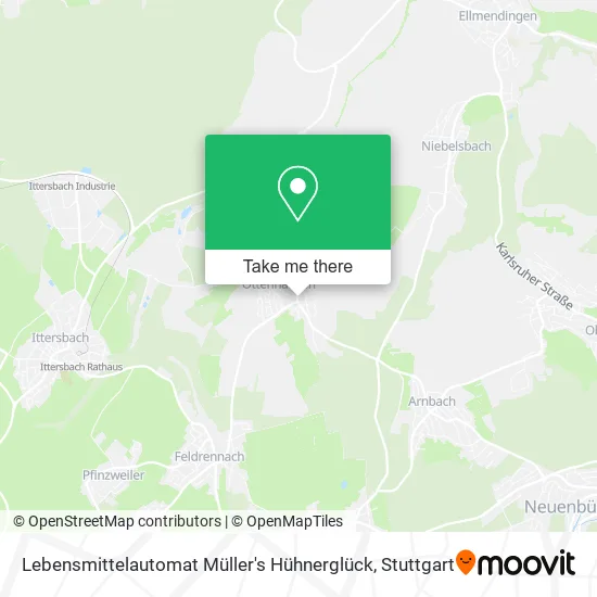 Карта Lebensmittelautomat Müller's Hühnerglück