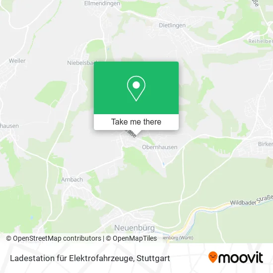 Карта Ladestation für Elektrofahrzeuge