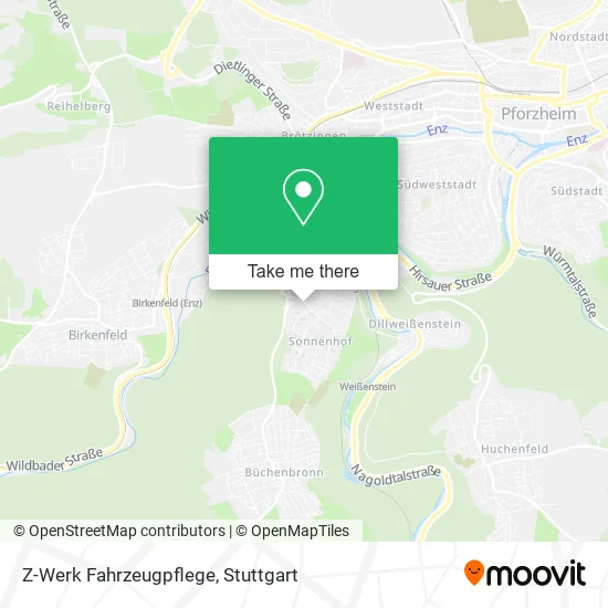 Карта Z-Werk Fahrzeugpflege