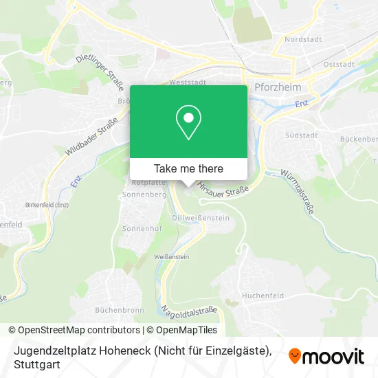 Карта Jugendzeltplatz Hoheneck (Nicht für Einzelgäste)