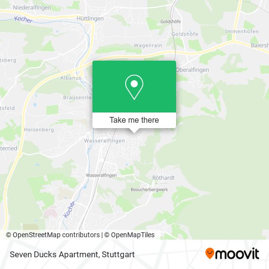 Seven Ducks Apartment map