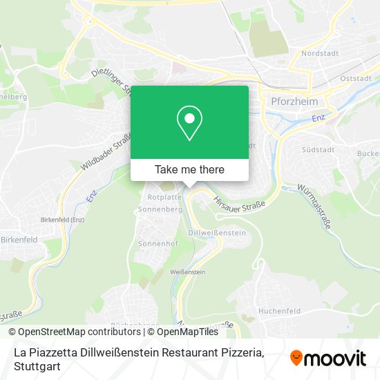 La Piazzetta Dillweißenstein Restaurant Pizzeria map